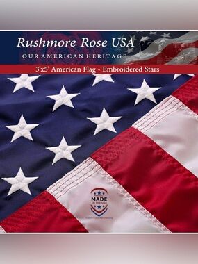 American Flag | American Flags for Outside 3X5 |100% Made in USA Flag- Durable